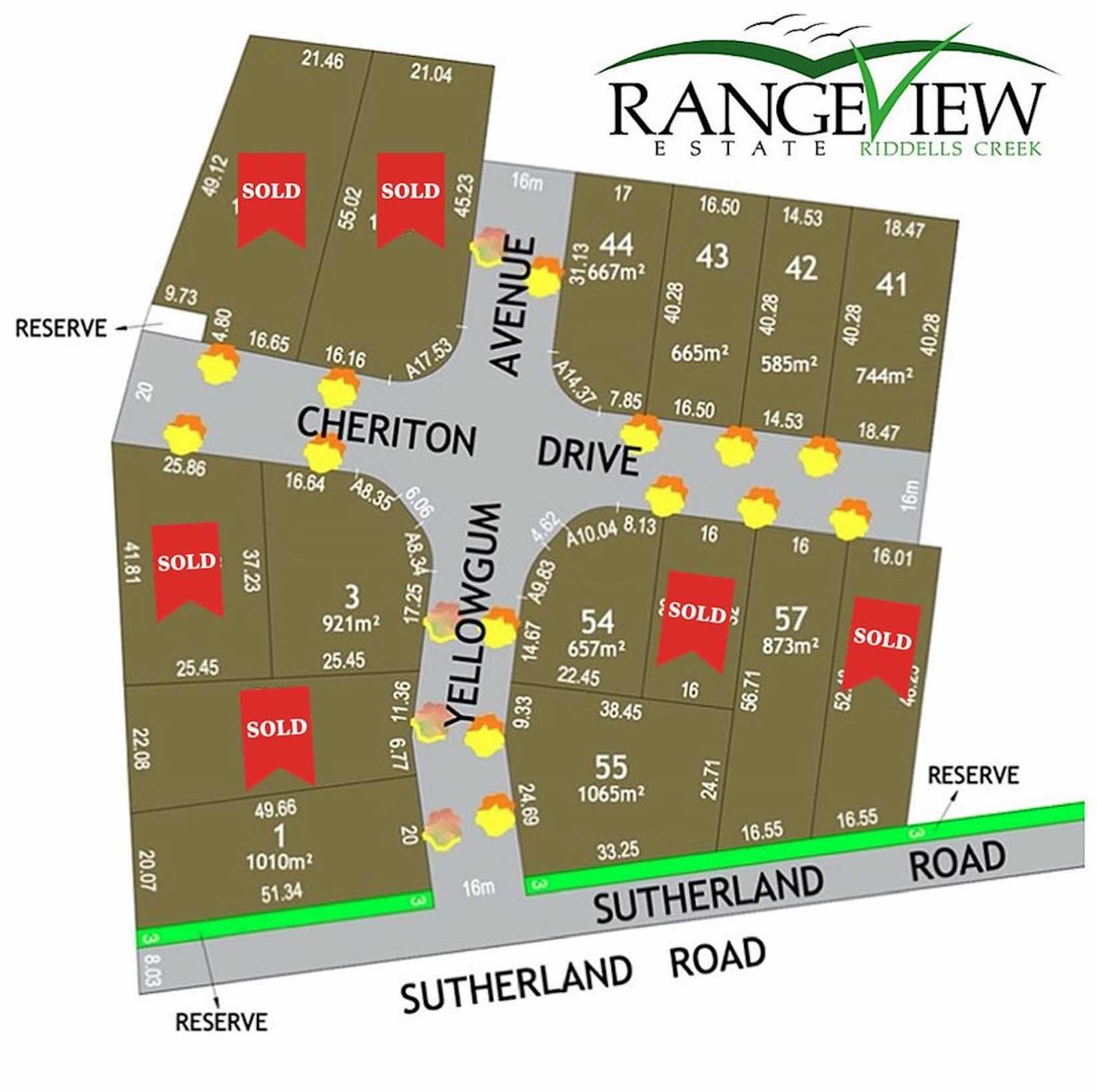 Rangeview Estate - Riddells Creek Stage map